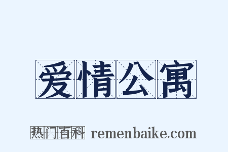 爱情公寓是什么意思的图片